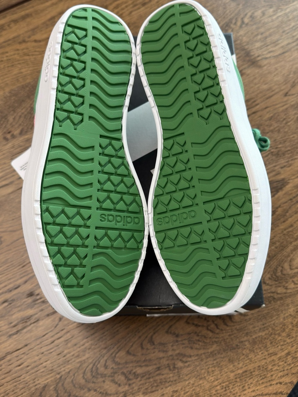 adidas Women’s Green and Pink Platform Sneakers - Picture 5 of 7
